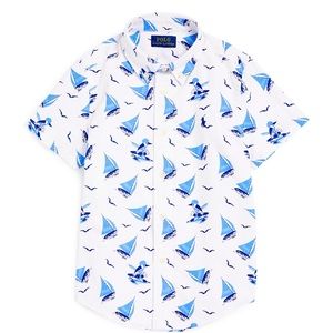 RALPH LAUREN KIDS Sail Boat Print Shirt button down 3t
